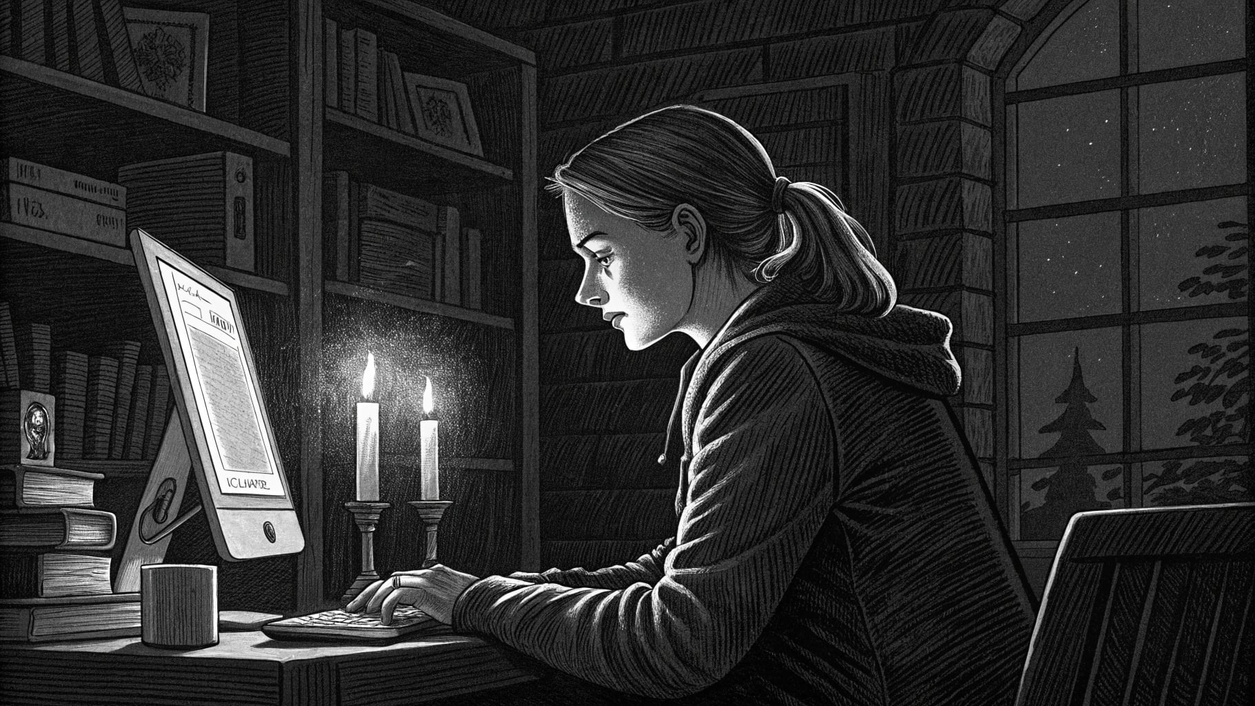Professional woman working thoughtfully at computer - representing modern developers using AI with clear intent