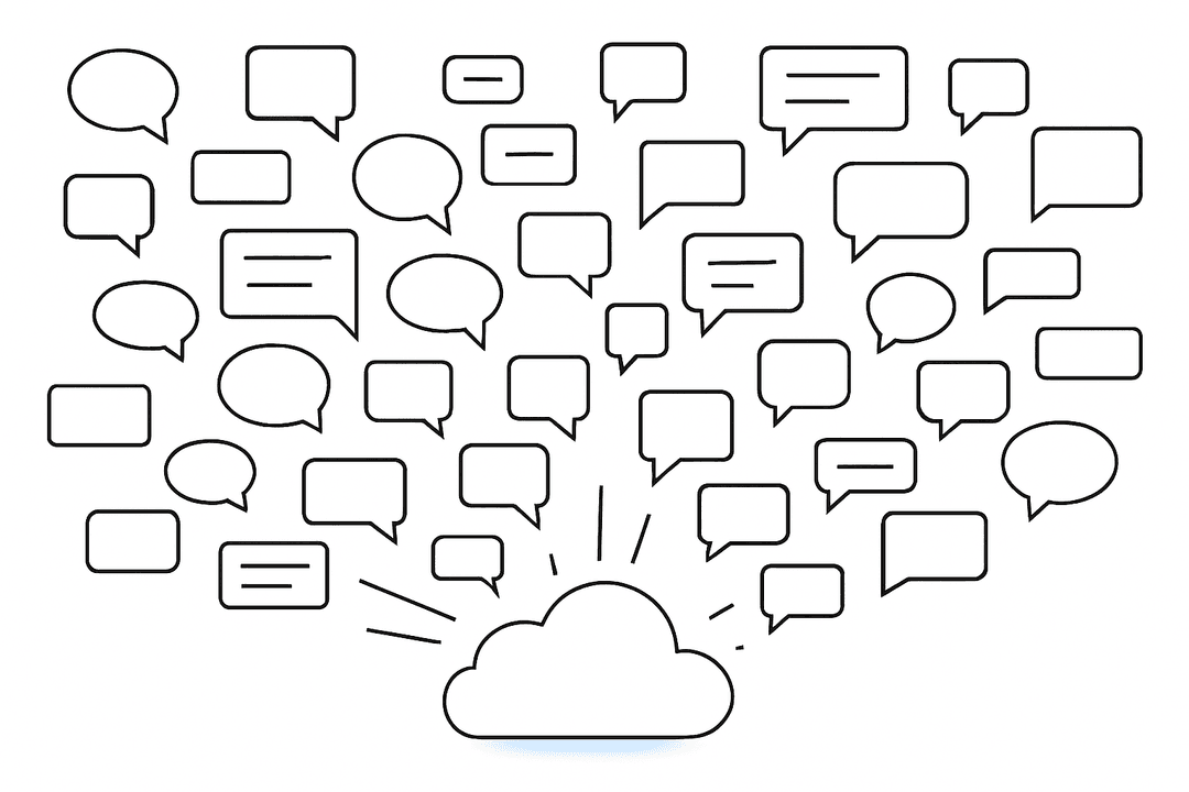 AI conversations flowing into cloud storage